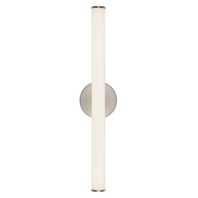 Tectra 24-in Black dimmable LED Wall Sconce, Nickel