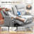 Loveseat, 2 Seater Manual Recliner With Cup Holders, USB And Type-C Port, Faux Leather Recliner Chair With Massage Function For Living Room Furniture-287185933-287185934-301005538