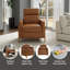 Fauteuil inclinable rembourré Antwine, noir-70347181