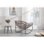 Fauteuil inclinable blanc à bascule, confortable pour la véranda, le jardin, le fauteuil d'extérieur blanc, le patio