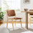 Saoirse Faux Leather Wood Dining Side Chair-99160820-99160819