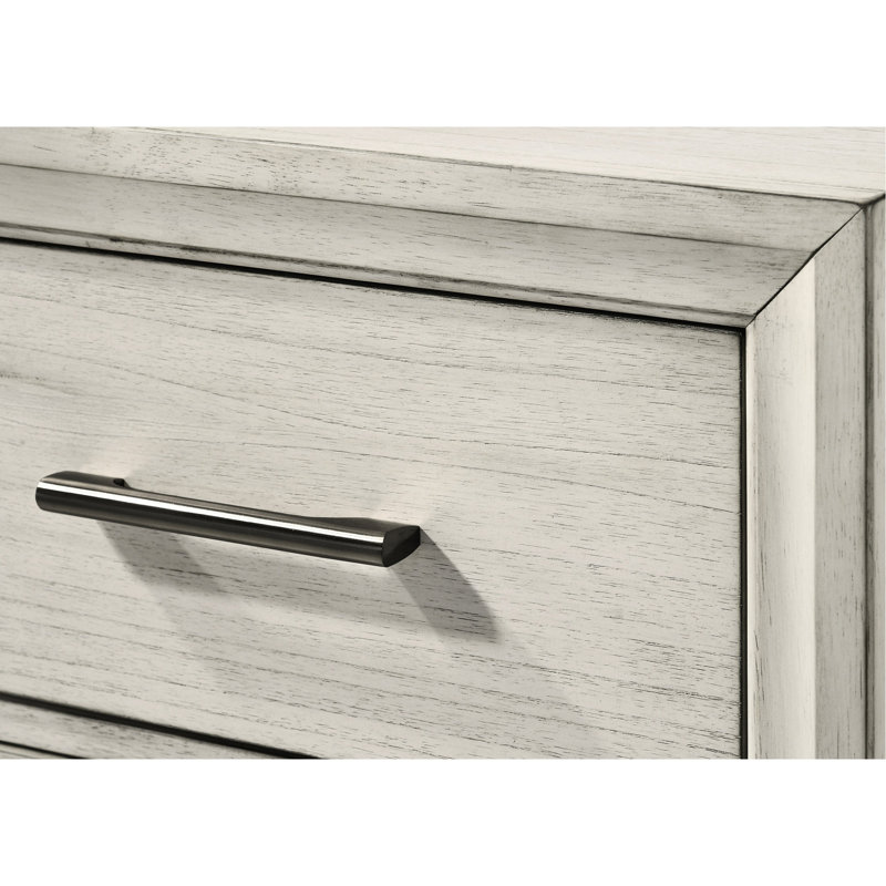 Armoire de chambre à coucher moderne en bois massif - Option de chevet 2 tiroirs option 2