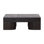 Juna Mindi Wood Coffee Table, Dark Brown