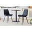 Chaises de salle à manger confortables en similicuir, structure moderne en métal pour la maison