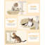 Cat Tree, 75 cm Tower, Sisal Scratching Post, Cats Tower for Indoor, Multi-Level Stable Cat Tree with Cats House, 2 Caves, Pompoms-753293807