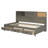 Twin Size Wooden Daybed With 3 Storage Drawers, Upper Soft Board, Shelf, And A Set Of Sockets And USB Ports-478403549