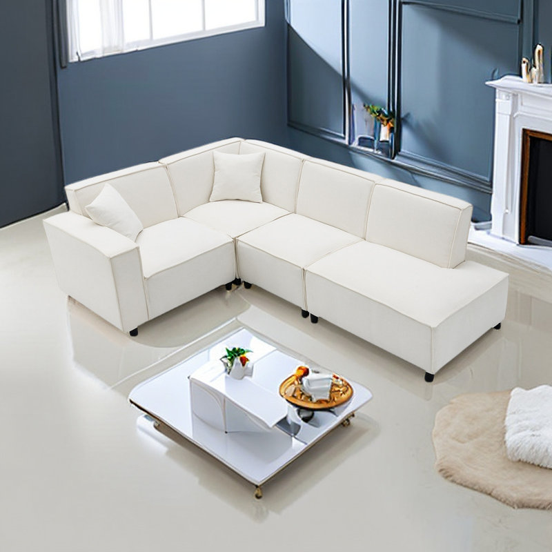 Canapé modulaire Juwann, Chenille Begie