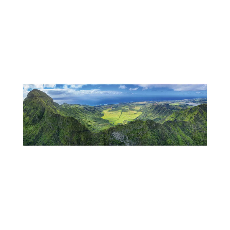 Flying Over Hawaii by Jonathan Ross Photography - Wrapped Canvas Panoramic Print, 121.92 cm H x 40.64 cm W x 3.175 cm D