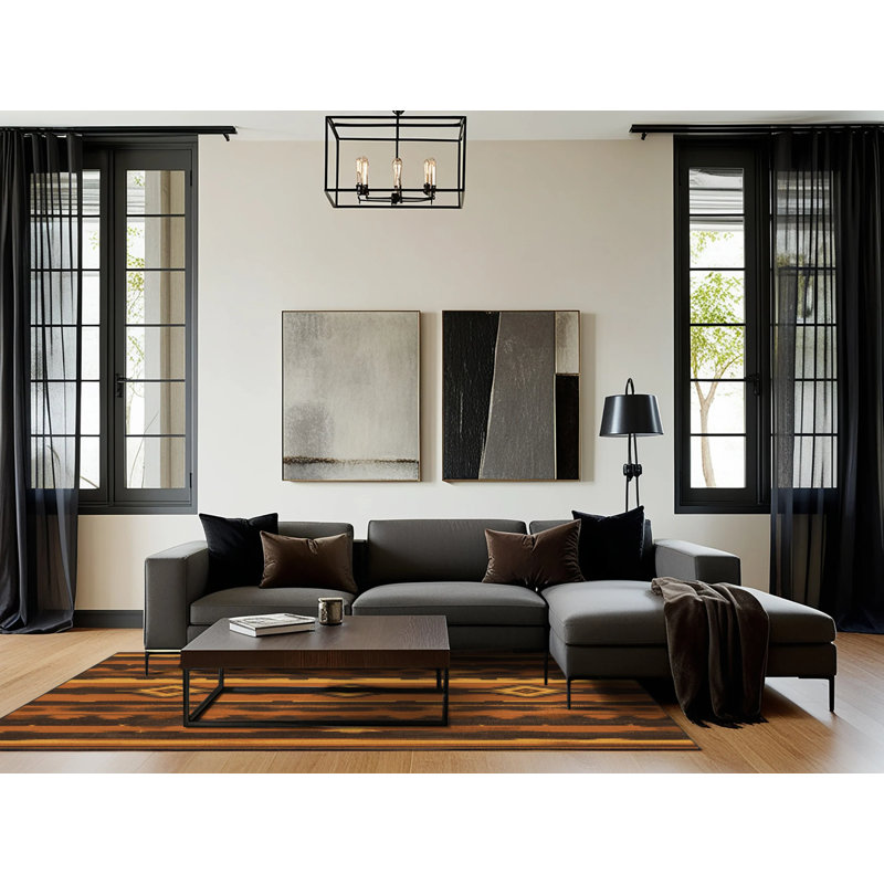 Winding Paths Rug, Square 5'