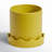 Winterview Pot with Saucer 7.5"x 7.25"-465653312-465653315