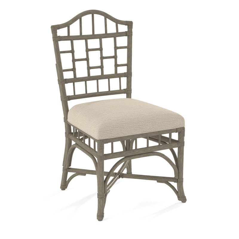 Chippendale Side Dining Chair, Beige Performance Fabric; 0851-73, Stone Hearth