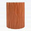 Table d'appoint cylindrique en terre cuite texturée Wave