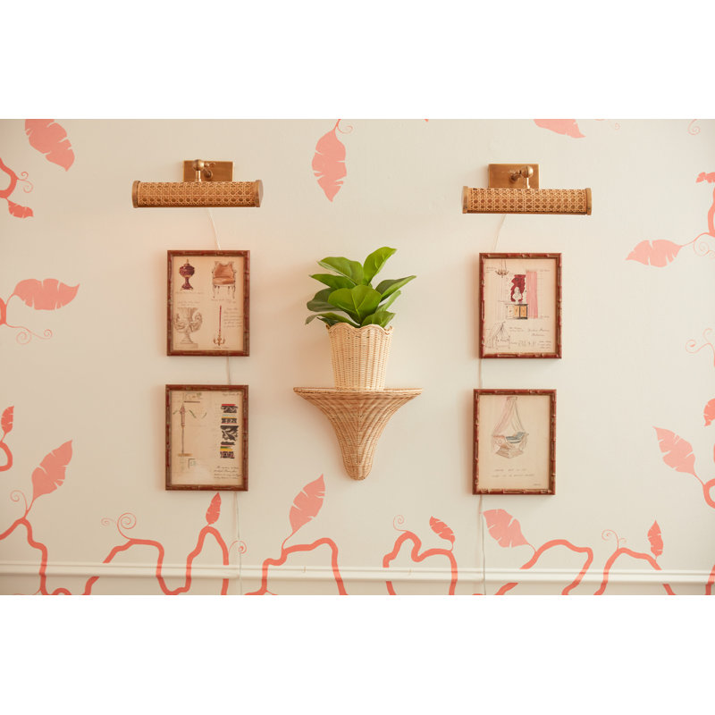 Amanda Lindroth Baytree Wicker Bracket, Cream/White