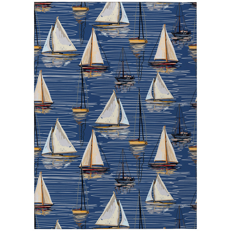 Lampeter Washable Indoor / Outdoor Rug, Rectangle 8' x 10'