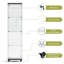 Vitrine à 4 tablettes avec serrure, vitrine de la collection Curio Cabinet-108366724