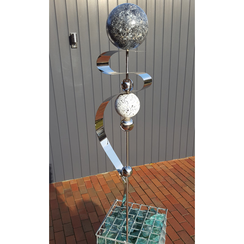 Dawda Stainless Steel Garden Stake, Granite -colored anthracite