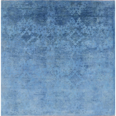 Tapis bleu abstrait Boothwyn