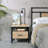 Practical One Drawer Nightstand with Single Tier Shelf, Perfect for Organizing Bedroom Essentials and Complementing Room Decor