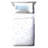 Frozen Blue/White Microfiber Reversible 5 Piece Comforter Set-56460765