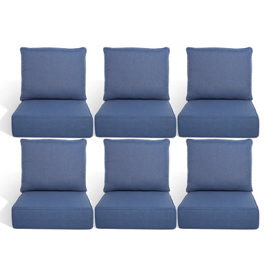 Outdoor 6'' Replacement Cushion Set Seat / Back Cushion