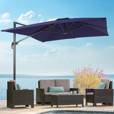 Parasol en porte-à-faux rectangulaire 120 po x 96 po Rozelin
