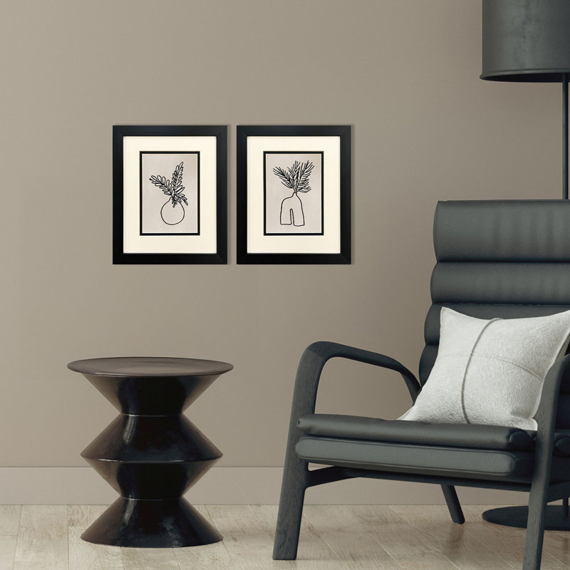 Simple Leaves II Framed Art
