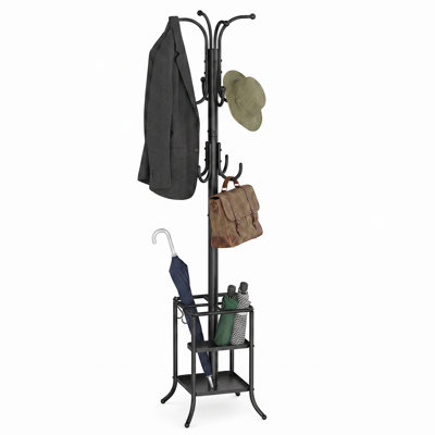 Freestanding Coat Rack with Umbrella Holder