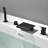 Deck Mount Roman Tub Faucet Set Waterfall High Flow Bathtub Faucets-110600754