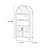 Arched Storage Display Cabinet