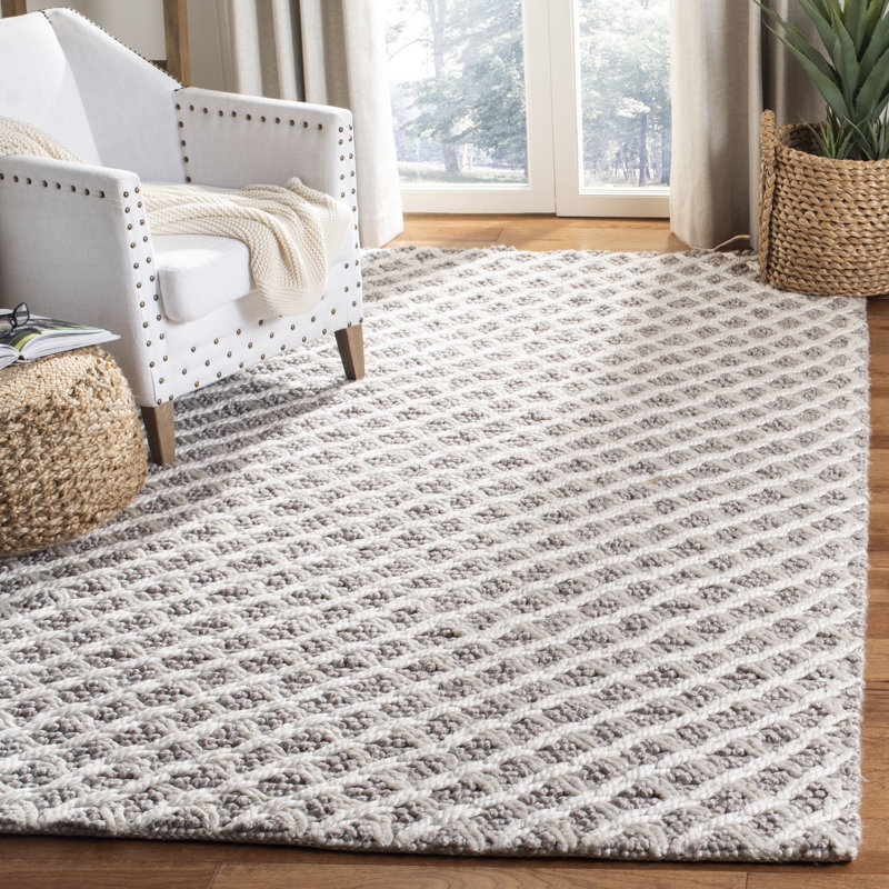 Tapis géométrique tissé à la main Preece Natura, Rectangle de 5 pi x 8 pi