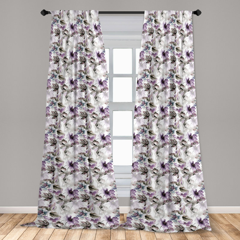 Semi Sheer Curtain Pair, 56" W x 63" H
