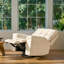 Fauteuil inclinable électrique berçant avec dossier gaufré-1905884405