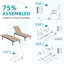Chaise longue d'extérieur réglable pour l'extérieur (ensemble de 2)-1058748873
