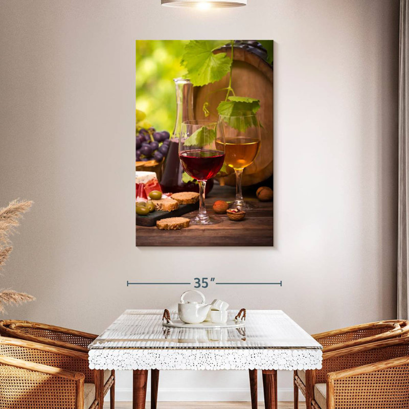 Yarlin Wine Cheese And Bread, 48" H x 32" W