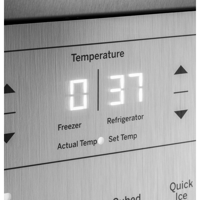 35.75" Side by Side 25.3 cu. ft. Energy Star Refrigerator with Fingerprint Resistant Finish