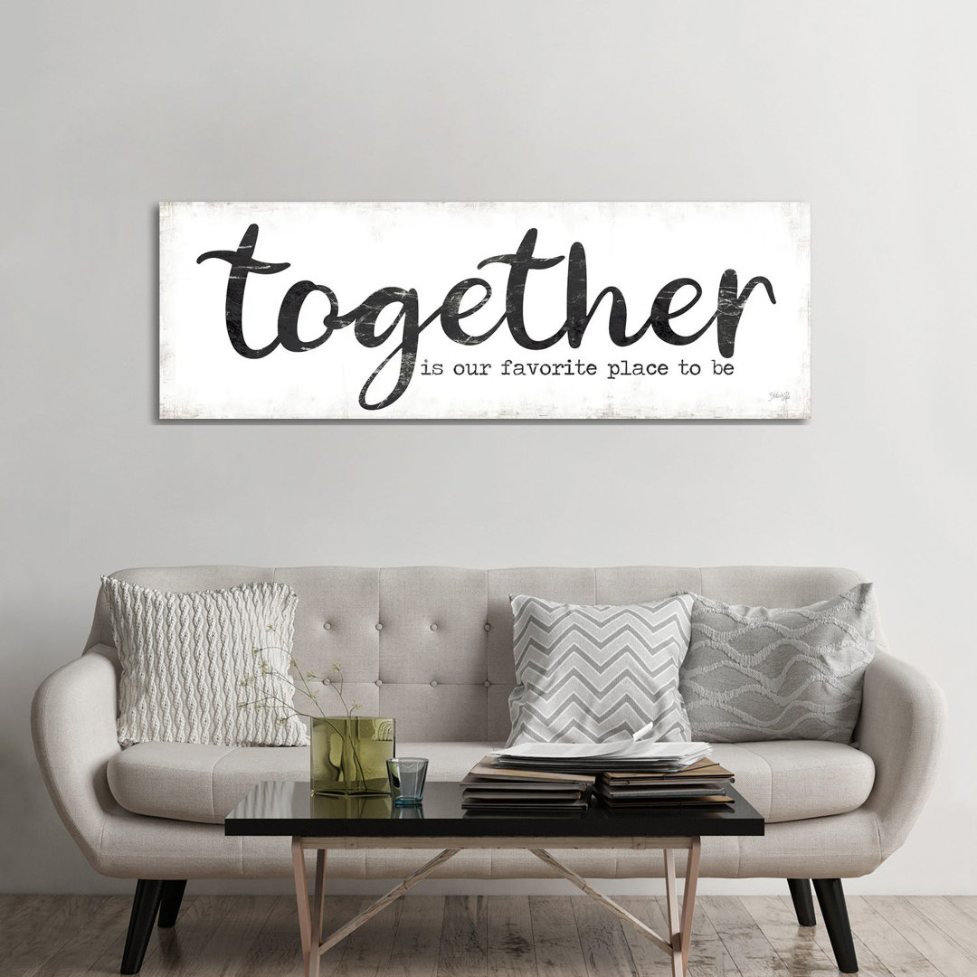 Together Is Our Favorite Place To Be by Marla Rae - Panoramic Print on Canvas