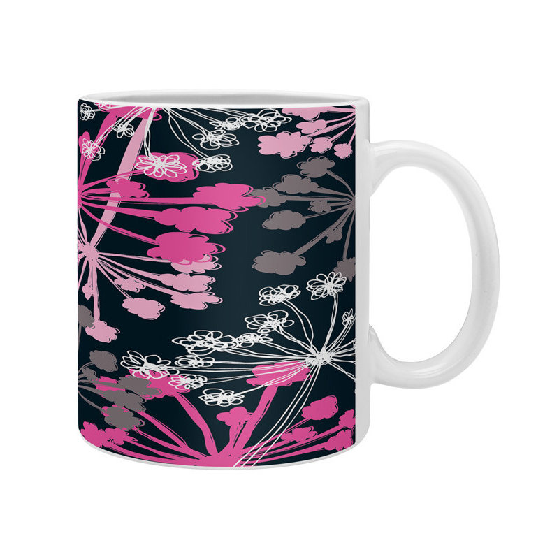 Grande tasse à café cow parsley