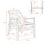 Ensemble de chaises en similicuir 2 pièces, fauteuil de style Mid-Century moderne, structure en bois massif, chaise de lecture et de loisirs, haut dossier, convient au salon-2117606934
