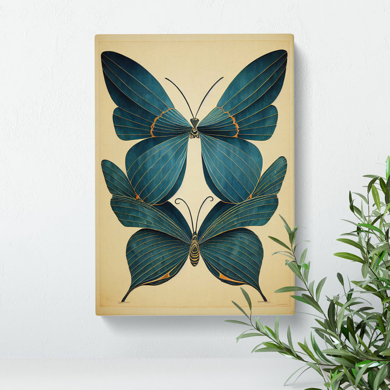 Angelic Butterflies - Wrapped Canvas, 76cm H x 50cm W x 3cm D