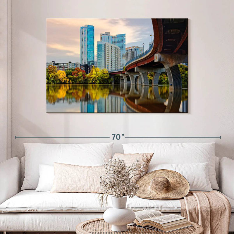 Paysage urbain urbain Sirci Austin, H 32 po x l 48 po
