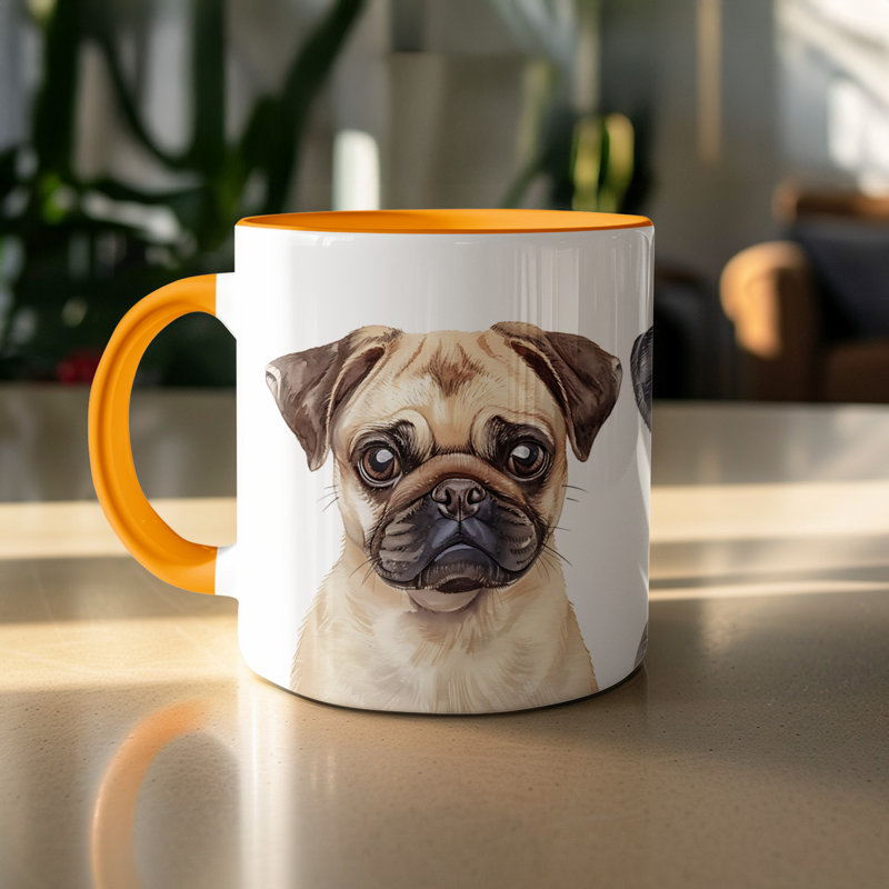 Mug, Orange, 4