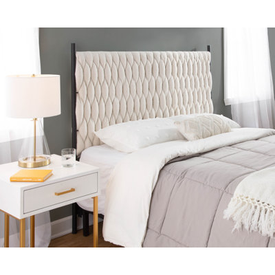 Maddison Queen Upholstered Braided Panel Headboard