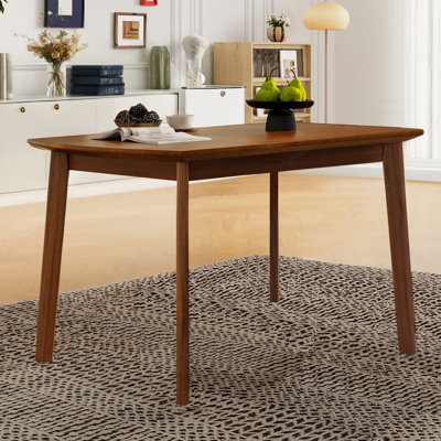 Wooden Dining Table With Four Sturdy Legs