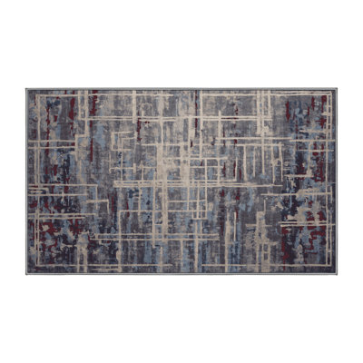 Tapis gris lavable à la machine