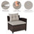 Slaveyka 4 - Person Patio Conversation Set with Cushions