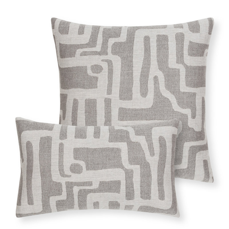 Noble Outdoor Rectangular Sunbrella® Pillow Cover & Insert, Pewter