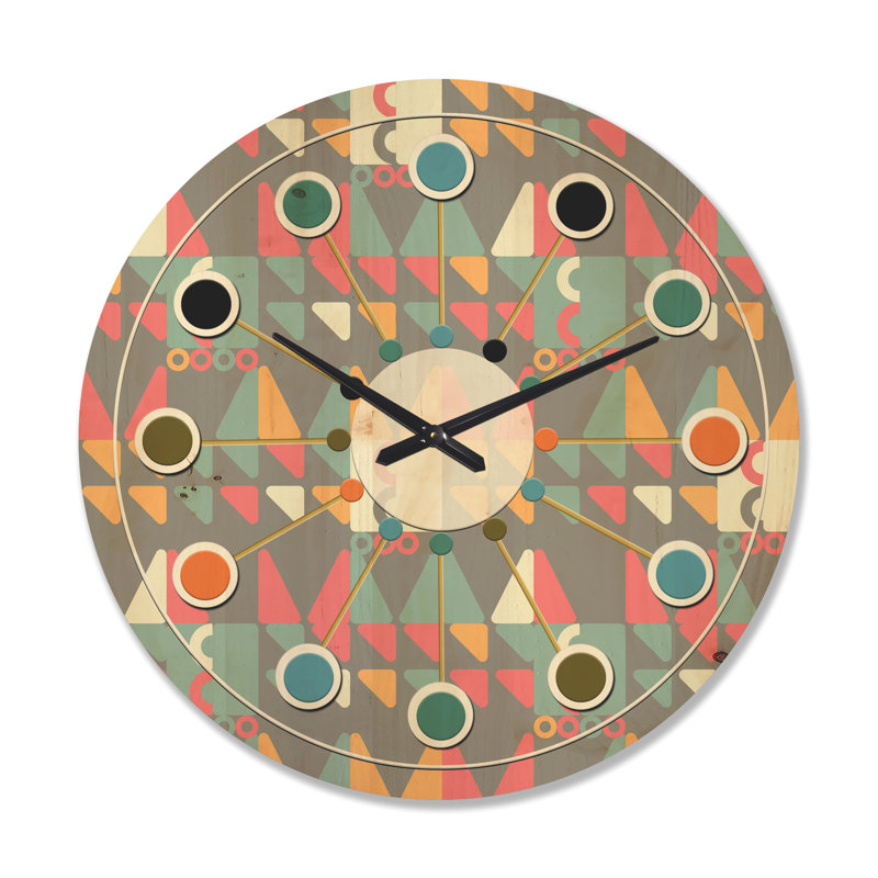 Horloge murale abstraite V, Très grand