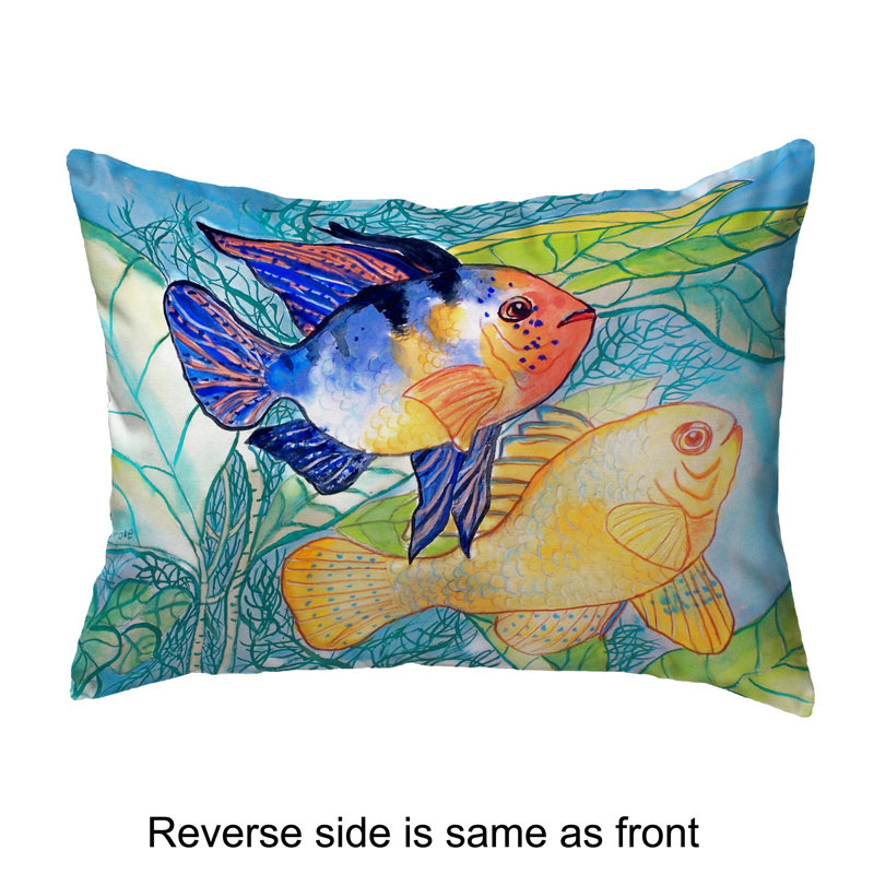 Coussin intérieur / extérieur deux poissons  Betsy