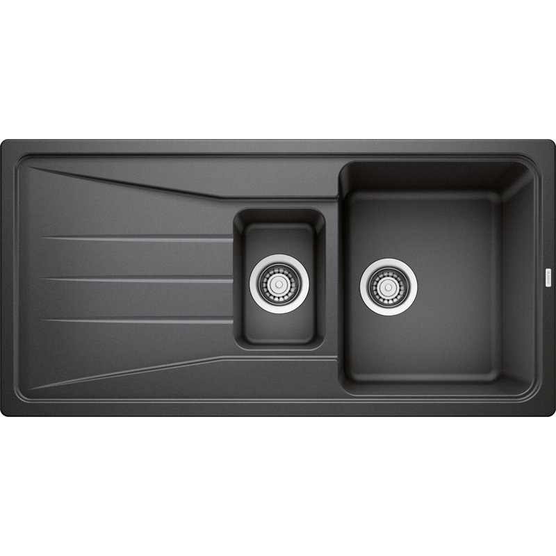 Sona 1.5 Bowl Inset Kitchen Sink, Anthracite