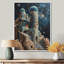 Rose, beige, espace, espace, observatoire, observatoires, art mural, salon-2022035426-2022035427